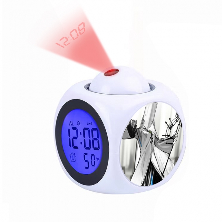 Library Of Ruina Anime projection alarm clock electronic clock 8x8x10cm