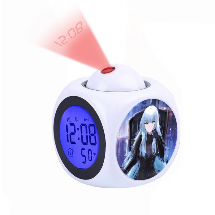 Library Of Ruina Anime projection alarm clock electronic clock 8x8x10cm