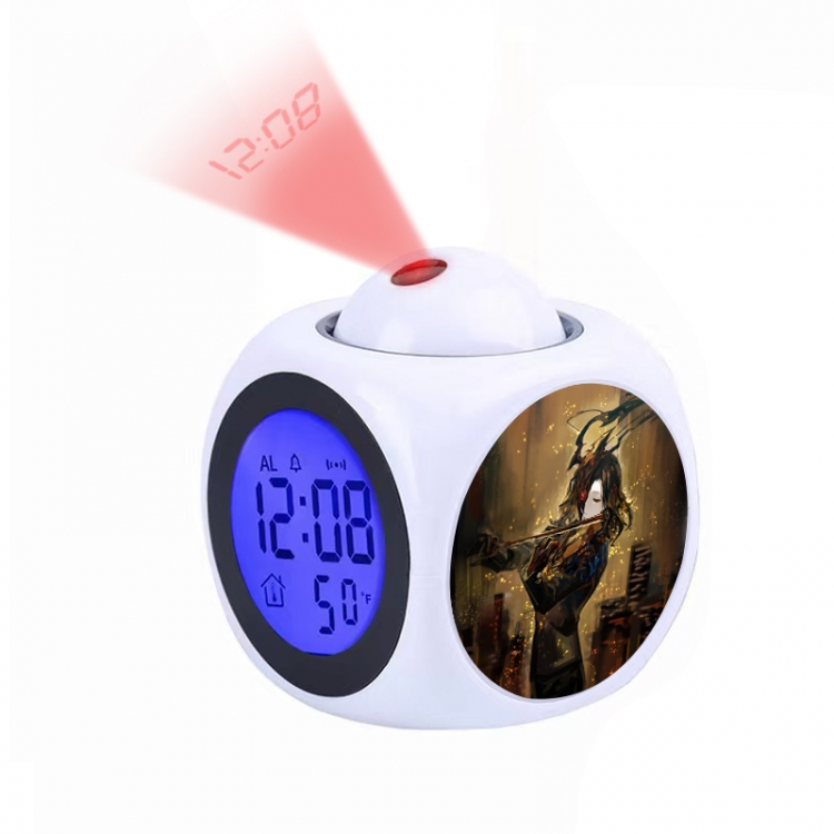 Library Of Ruina Anime projection alarm clock electronic clock 8x8x10cm