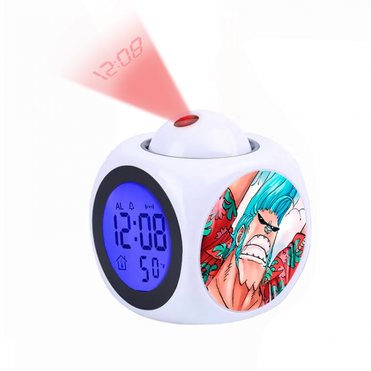 One Piece Anime projection alarm clock electronic clock 8x8x10cm