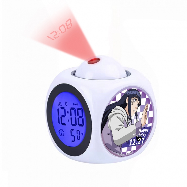Naruto Anime projection alarm clock electronic clock 8x8x10cm