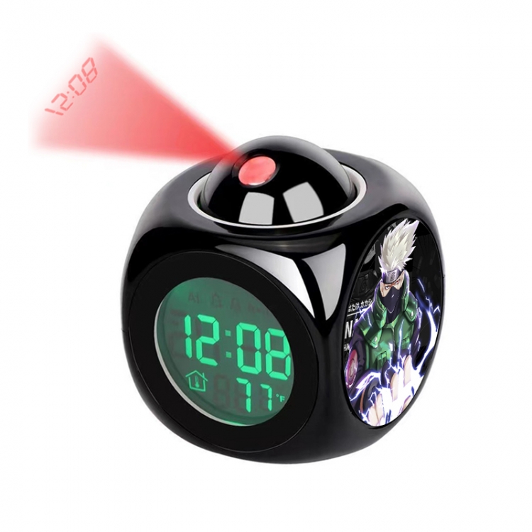 Naruto Anime projection alarm clock electronic clock 8x8x10cm