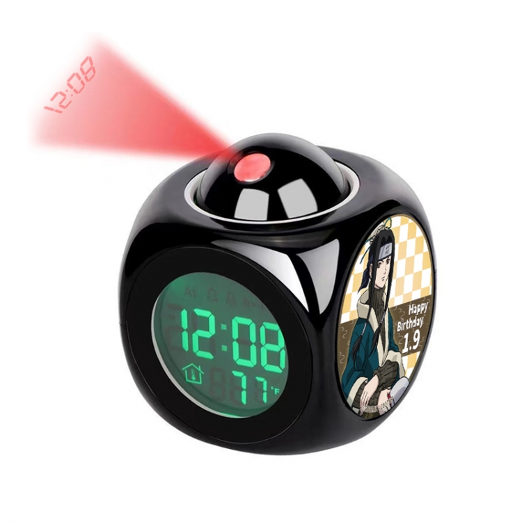 Naruto Anime projection alarm clock electronic clock 8x8x10cm