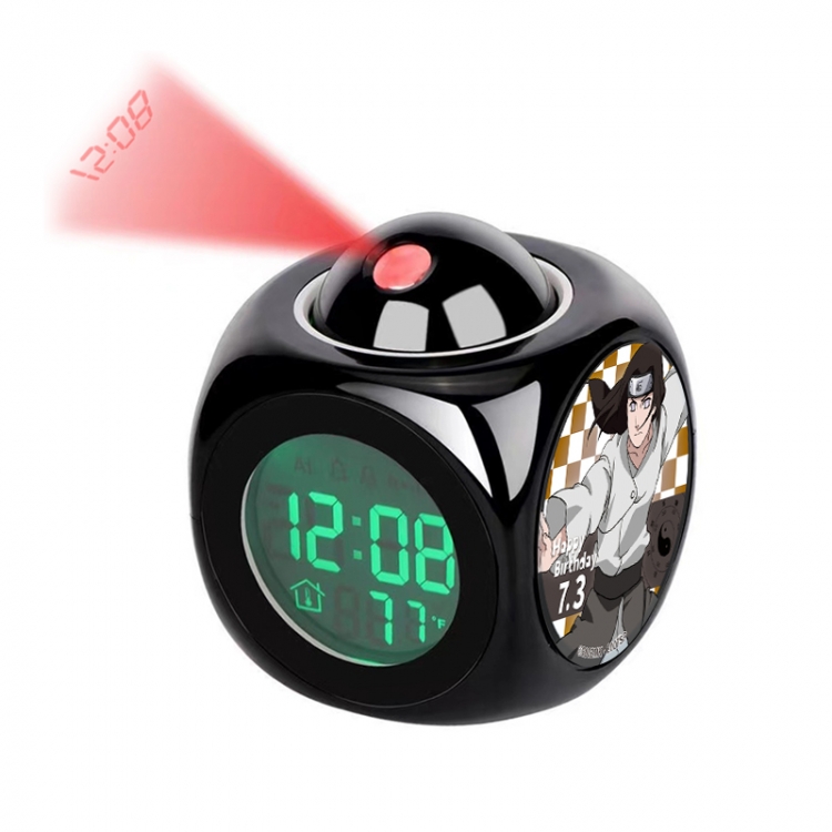 Naruto Anime projection alarm clock electronic clock 8x8x10cm