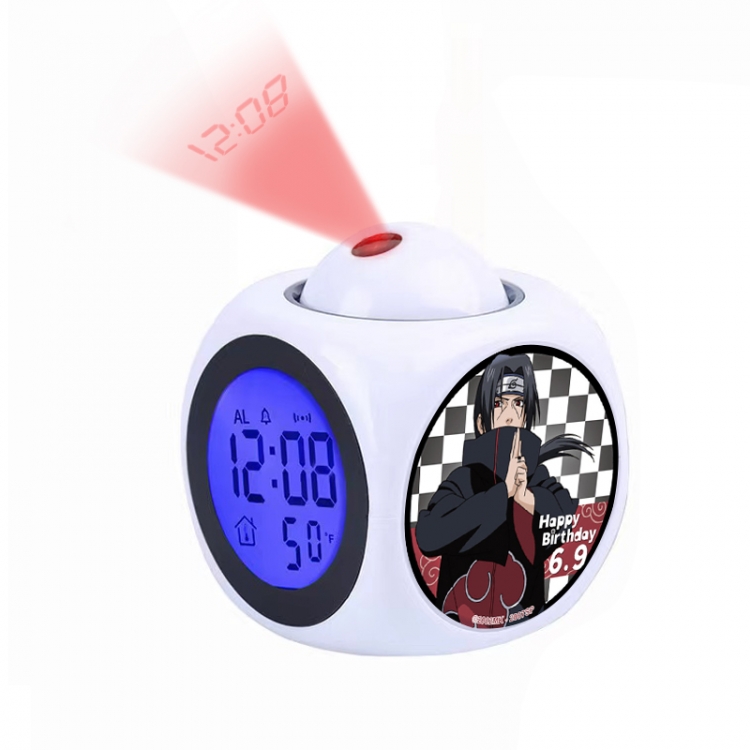 Naruto Anime projection alarm clock electronic clock 8x8x10cm