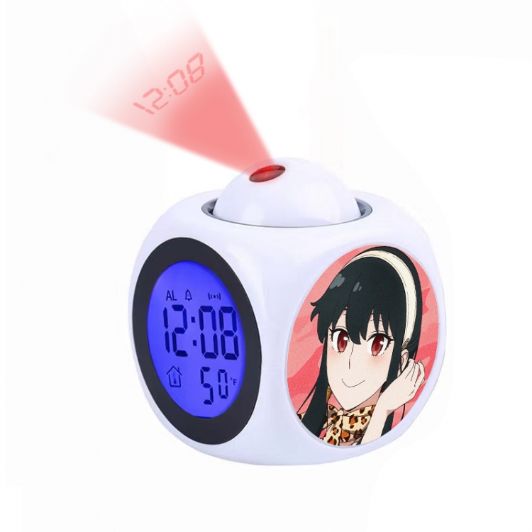 SPY×FAMILY Anime projection alarm clock electronic clock 8x8x10cm