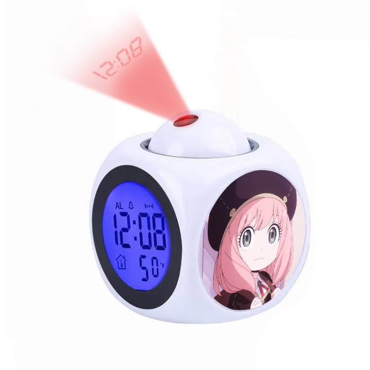 SPY×FAMILY Anime projection alarm clock electronic clock 8x8x10cm