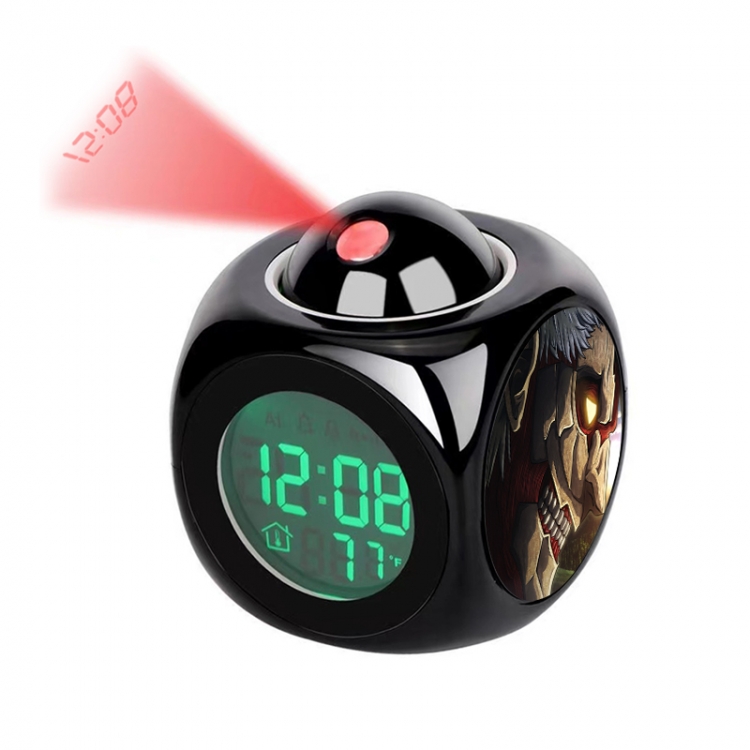 Shingeki no Kyojin Anime projection alarm clock electronic clock 8x8x10cm
