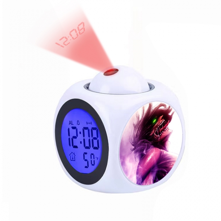 Shingeki no Kyojin Anime projection alarm clock electronic clock 8x8x10cm