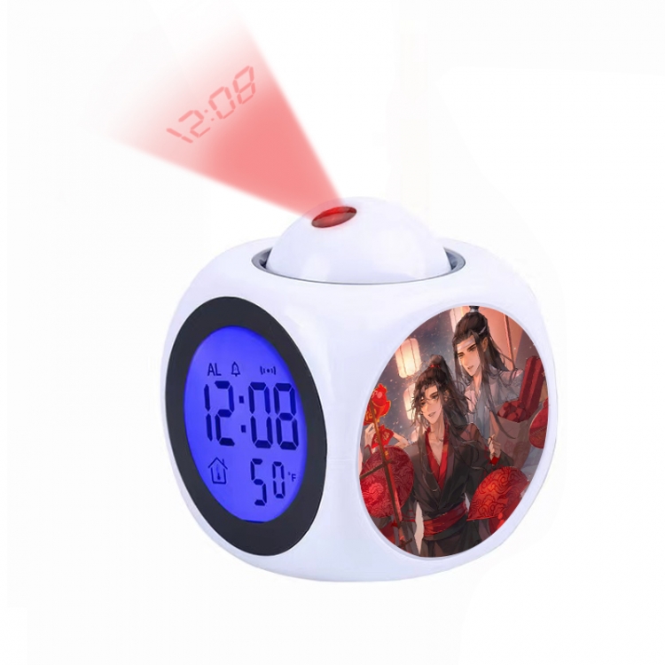 The wizard of the de Anime projection alarm clock electronic clock 8x8x10cm