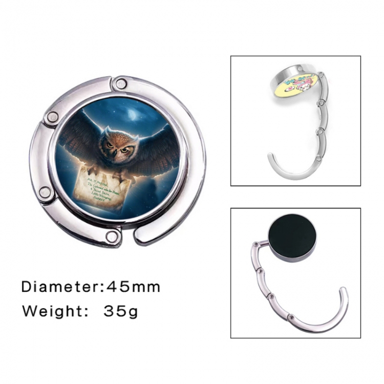 Harry Potter Anime folding bag hanger table edge bag hook 45mm