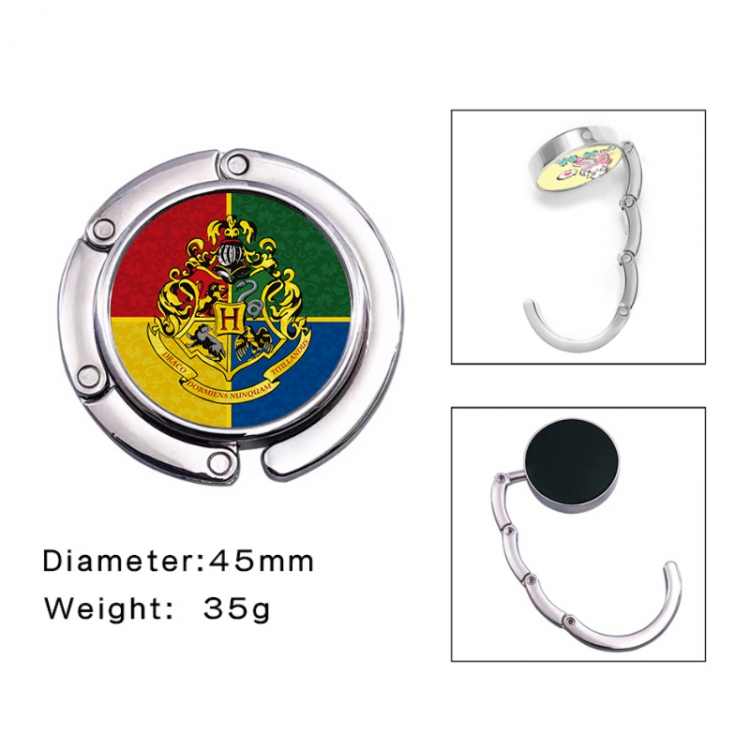 Harry Potter Anime folding bag hanger table edge bag hook 45mm