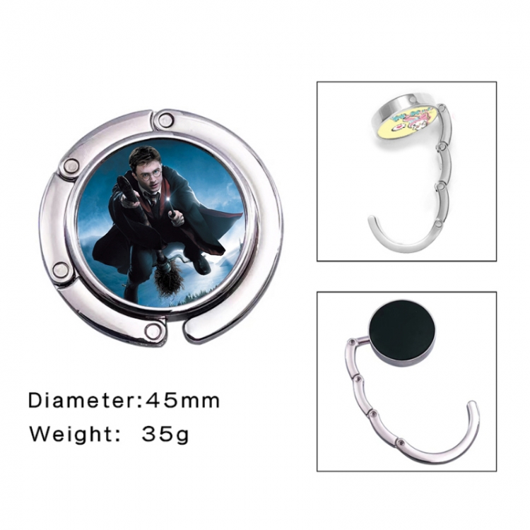 Harry Potter Anime folding bag hanger table edge bag hook 45mm