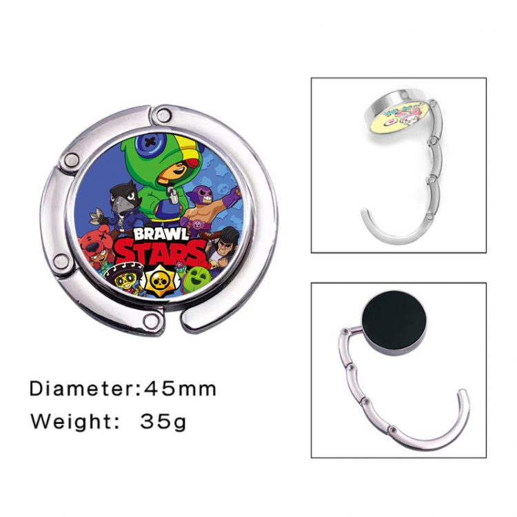 Brawl Stars Anime folding bag hanger table edge bag hook 45mm