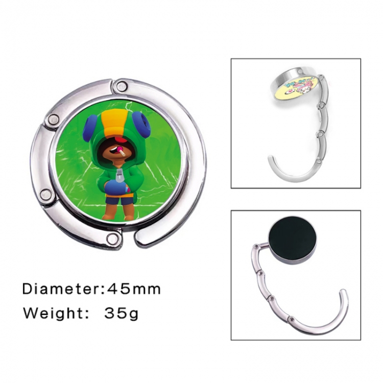 Brawl Stars Anime folding bag hanger table edge bag hook 45mm