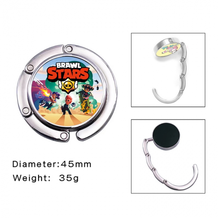 Brawl Stars Anime folding bag hanger table edge bag hook 45mm