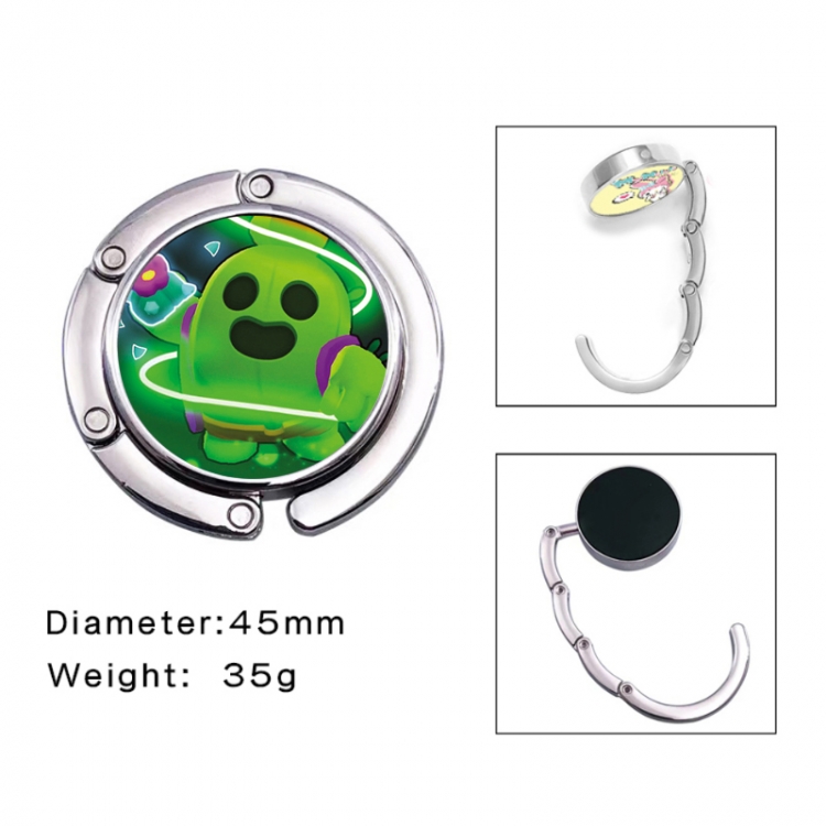 Brawl Stars Anime folding bag hanger table edge bag hook 45mm