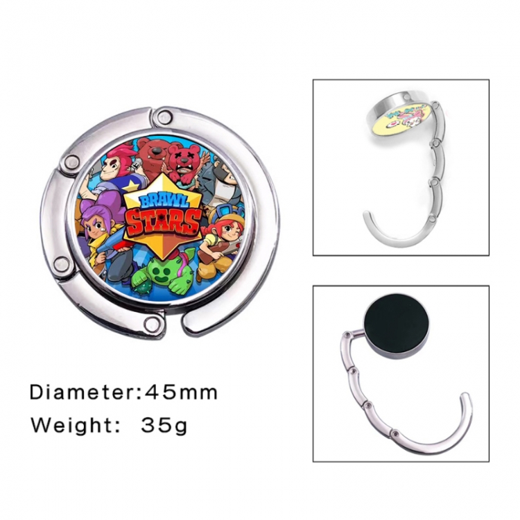 Brawl Stars Anime folding bag hanger table edge bag hook 45mm