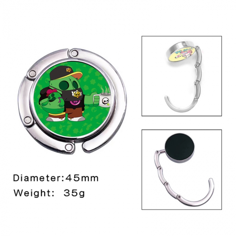 Brawl Stars Anime folding bag hanger table edge bag hook 45mm