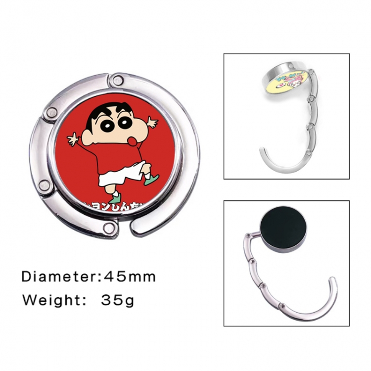 CrayonShin Anime folding bag hanger table edge bag hook 45mm
