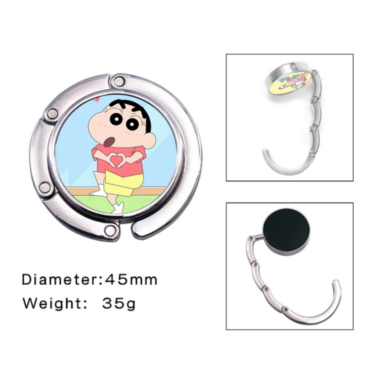 CrayonShin Anime folding bag hanger table edge bag hook 45mm