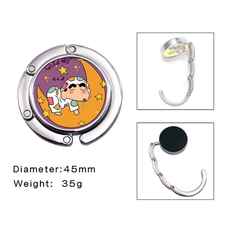 CrayonShin Anime folding bag hanger table edge bag hook 45mm