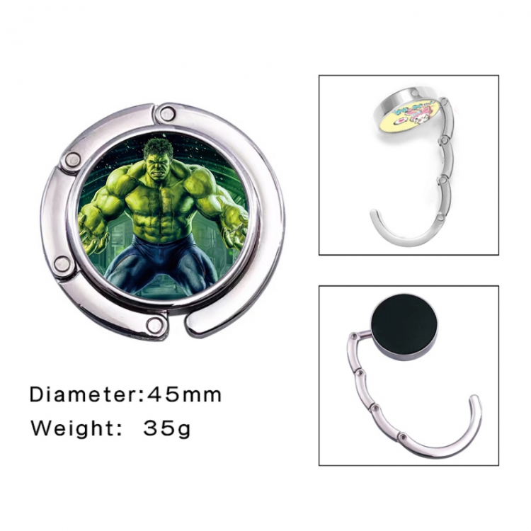 The Hulk Anime folding bag hanger table edge bag hook 45mm