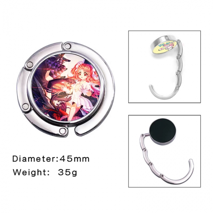 Magic Maiden Anime folding bag hanger table edge bag hook 45mm