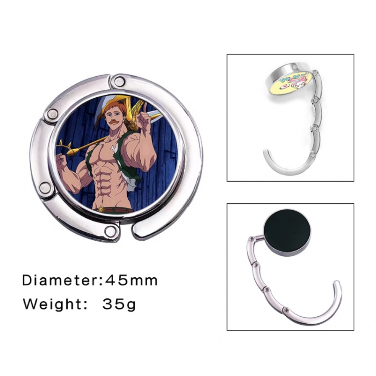 The Seven Deadly Sins Anime folding bag hanger table edge bag hook 45mm