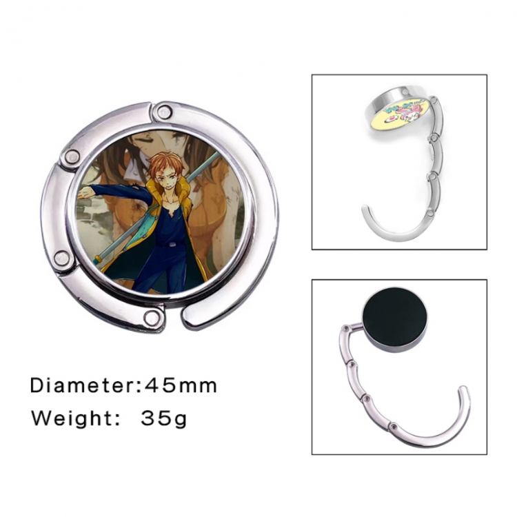 The Seven Deadly Sins Anime folding bag hanger table edge bag hook 45mm