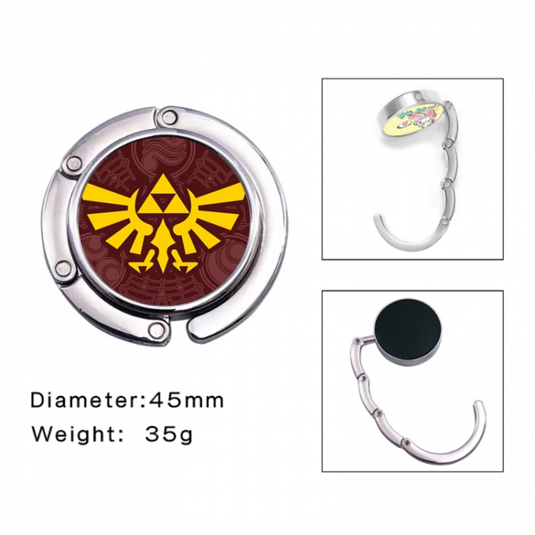 The Legend of Zelda Anime folding bag hanger table edge bag hook 45mm