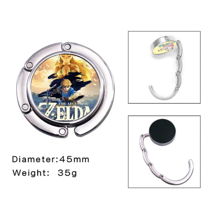 The Legend of Zelda Anime folding bag hanger table edge bag hook 45mm