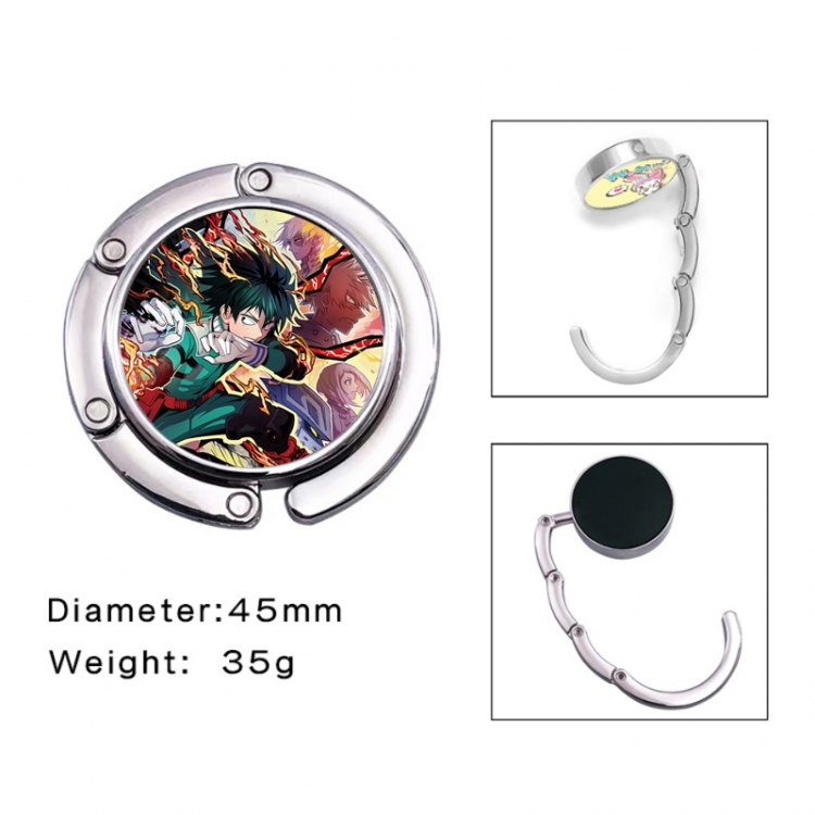 My Hero Academia Anime folding bag hanger table edge bag hook 45mm