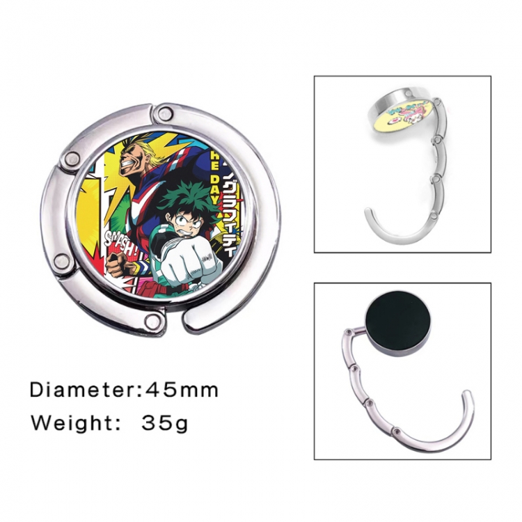 My Hero Academia Anime folding bag hanger table edge bag hook 45mm