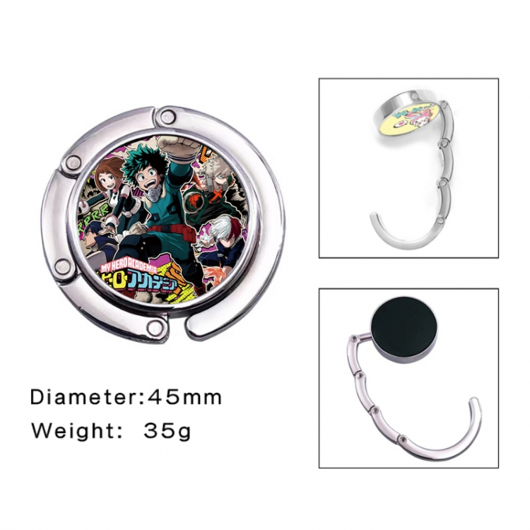 My Hero Academia Anime folding bag hanger table edge bag hook 45mm