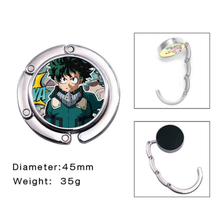 My Hero Academia Anime folding bag hanger table edge bag hook 45mm