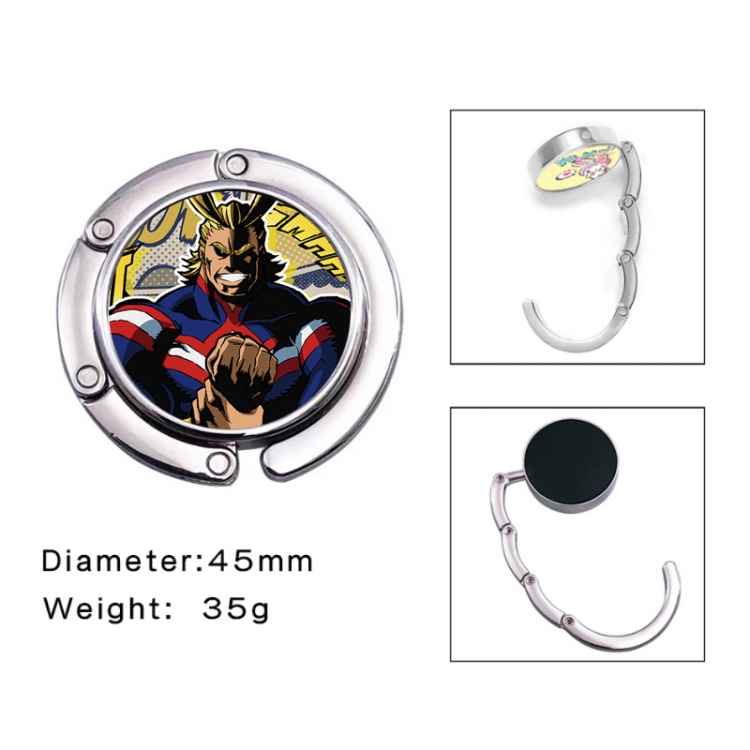 My Hero Academia Anime folding bag hanger table edge bag hook 45mm