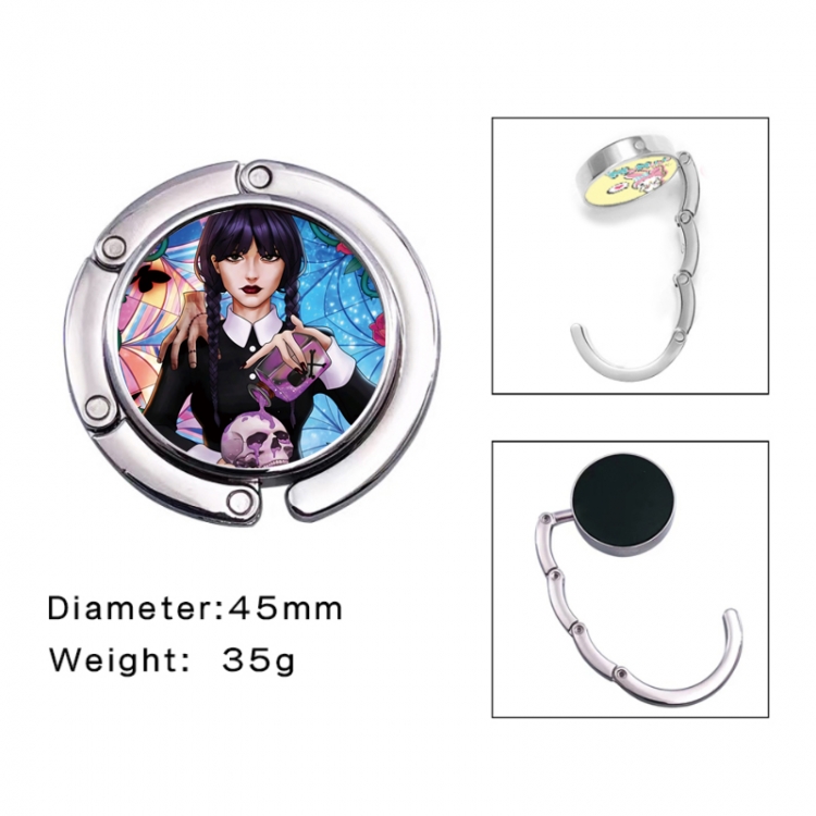 Black Wednesday  Anime folding bag hanger table edge bag hook 45mm