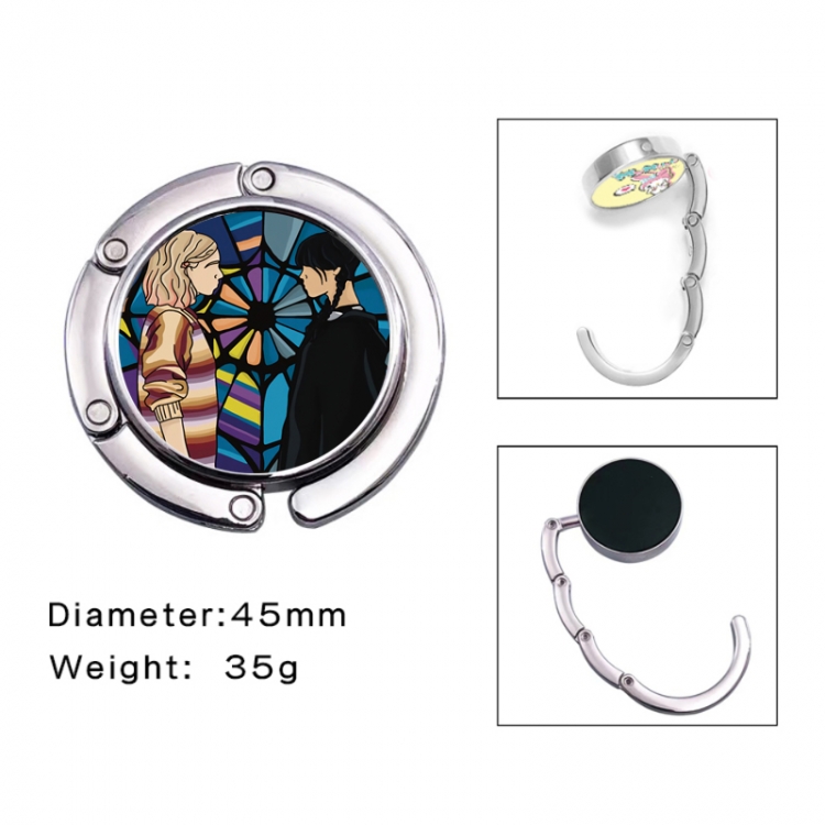 Black Wednesday  Anime folding bag hanger table edge bag hook 45mm