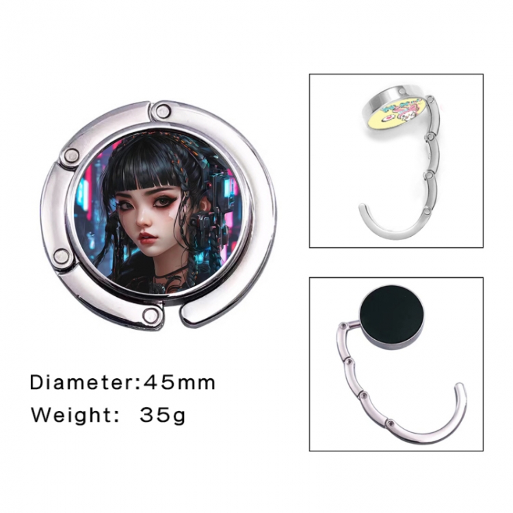 Black Wednesday  Anime folding bag hanger table edge bag hook 45mm