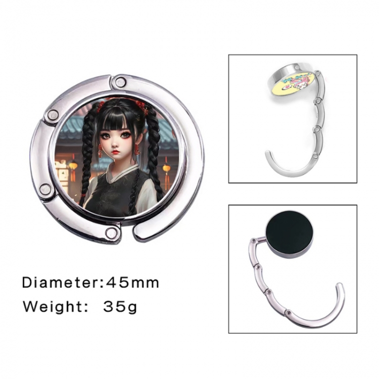 Black Wednesday  Anime folding bag hanger table edge bag hook 45mm