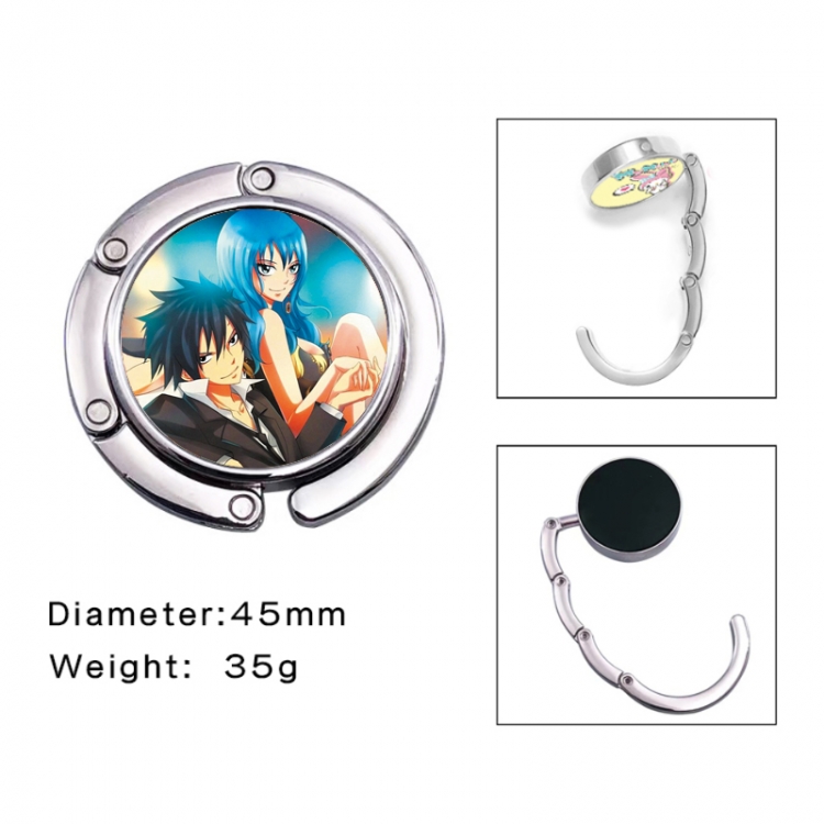 Fairy tail Anime folding bag hanger table edge bag hook 45mm