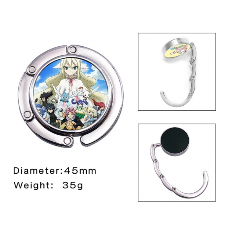 Fairy tail Anime folding bag hanger table edge bag hook 45mm