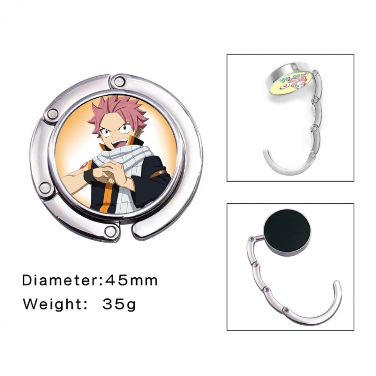 Fairy tail Anime folding bag hanger table edge bag hook 45mm