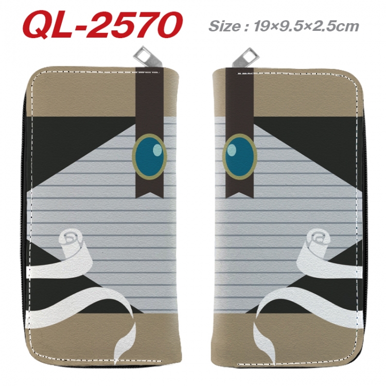 Bungo Stray Dogs Anime peripheral PU leather full-color long zippered wallet 19.5x9.5x2.5cm