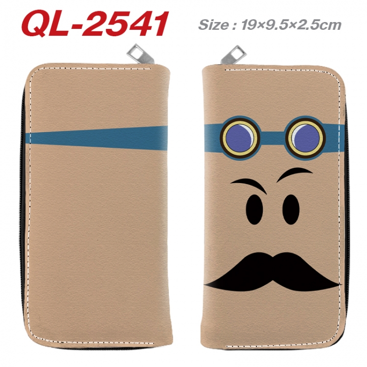 Roblox Anime peripheral PU leather full-color long zippered wallet 19.5x9.5x2.5cm