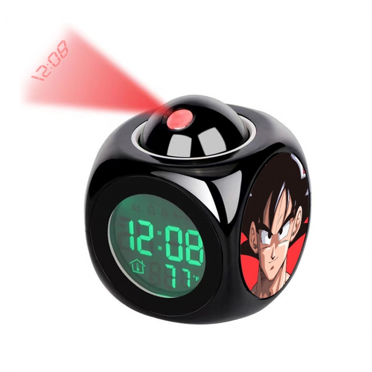 DRAGON BALL Anime projection alarm clock electronic clock 8x8x10cm