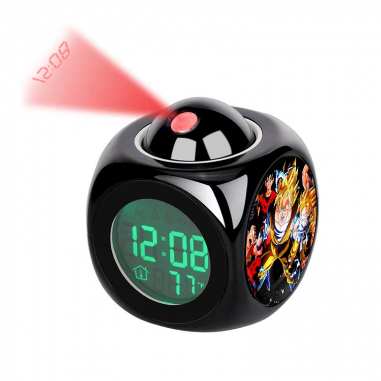 DRAGON BALL Anime projection alarm clock electronic clock 8x8x10cm