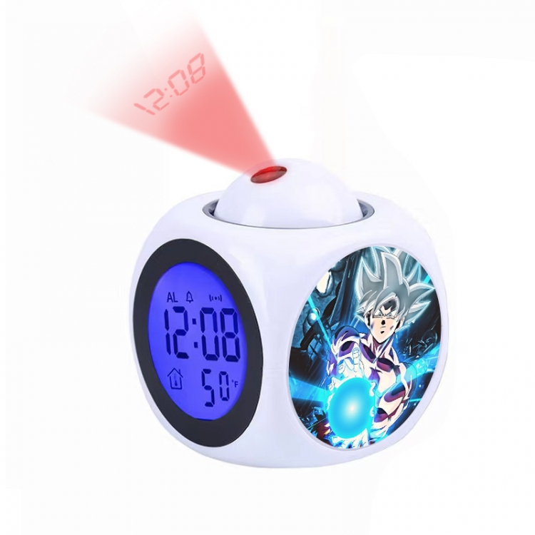 DRAGON BALL Anime projection alarm clock electronic clock 8x8x10cm