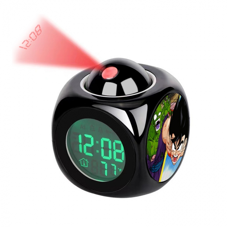 DRAGON BALL Anime projection alarm clock electronic clock 8x8x10cm